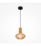 Maytoni Roots Lampa Wisząca Drewniana 1xE27 40W Czarny MOD193PL-01W Maytoni Roots Lampa Wisząca Drewniana 1xE27 40W Czarny MOD193PL-01W