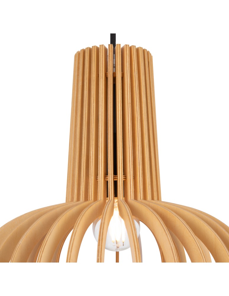 Maytoni Roots Lampa Wisząca Drewniana 1xE27 40W Czarny MOD193PL-01W Maytoni Roots Lampa Wisząca Drewniana 1xE27 40W Czarny MOD193PL-01W