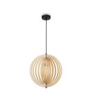 Maytoni Roots Lampa Wisząca Drewniana 1xE27 40W Czarny MOD197PL-01W Maytoni Roots Lampa Wisząca Drewniana 1xE27 40W Czarny MOD197PL-01W