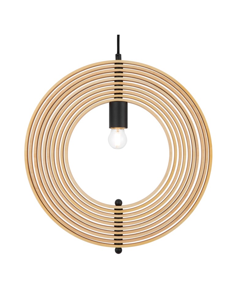 Maytoni Roots Lampa Wisząca Drewniana 1xE27 40W Czarny MOD197PL-01W Maytoni Roots Lampa Wisząca Drewniana 1xE27 40W Czarny MOD197PL-01W