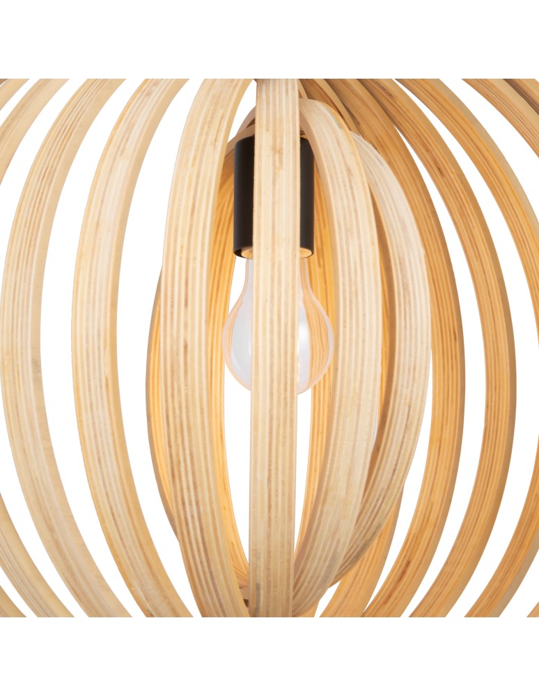 Maytoni Roots Lampa Wisząca Drewniana 1xE27 40W Czarny MOD197PL-01W1 Maytoni Roots Lampa Wisząca Drewniana 1xE27 40W Czarny MOD197PL-01W1