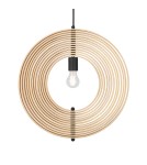 Maytoni Roots Lampa Wisząca Drewniana 1xE27 40W Czarny MOD197PL-01W1 Maytoni Roots Lampa Wisząca Drewniana 1xE27 40W Czarny MOD197PL-01W1