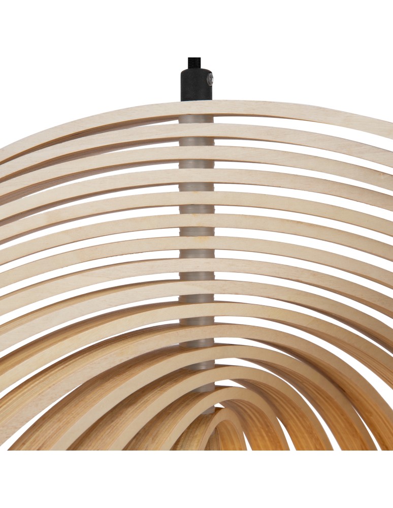 Maytoni Roots Lampa Wisząca Drewniana 1xE27 40W Czarny MOD197PL-01W2 Maytoni Roots Lampa Wisząca Drewniana 1xE27 40W Czarny MOD197PL-01W2
