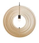 Maytoni Roots Lampa Wisząca Drewniana 1xE27 40W Czarny MOD197PL-01W2 Maytoni Roots Lampa Wisząca Drewniana 1xE27 40W Czarny MOD197PL-01W2