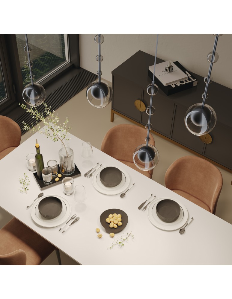 Maytoni Ros Lampa Wisząca Szklane Kule 1xGU10 28W Czarny MOD227PL-01B Maytoni Ros Lampa Wisząca Szklane Kule 1xGU10 28W Czarny MOD227PL-01B