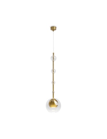 Maytoni Ros Lampa Wisząca Szklane Kule 1xGU10 28W Mosiądz MOD227PL-01BS