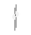 Kinkiety - Maytoni Skyline Kinkiet/Ścienna LED 23W 800lm 4000K Czarny MOD179WL-L22W4K1 - product 1