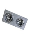Azzardo SIRO 2 ALU 2xES111 Wpuszczana Aluminium AZ0770