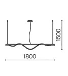 Maytoni Tau Lampa Wisząca LED 21W 910lm 3000K Złoty MOD166PL-L20G3K Maytoni Tau Lampa Wisząca LED 21W 910lm 3000K Złoty MOD166PL-L20G3K