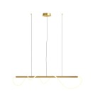 Maytoni Tau Lampa Wisząca LED 30W 1250lm 3000K Złoty MOD166PL-L30G3K Maytoni Tau Lampa Wisząca LED 30W 1250lm 3000K Złoty MOD166PL-L30G3K