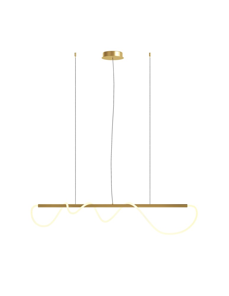 Maytoni Tau Lampa Wisząca LED 30W 1250lm 3000K Złoty MOD166PL-L30G3K Maytoni Tau Lampa Wisząca LED 30W 1250lm 3000K Złoty MOD166PL-L30G3K