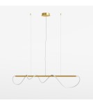 Maytoni Tau Lampa Wisząca LED 30W 1250lm 3000K Złoty MOD166PL-L30G3K Maytoni Tau Lampa Wisząca LED 30W 1250lm 3000K Złoty MOD166PL-L30G3K