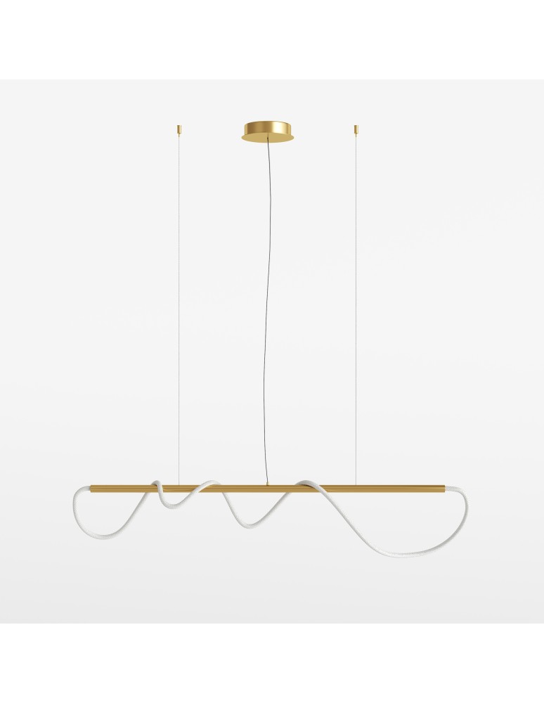 Maytoni Tau Lampa Wisząca LED 30W 1250lm 3000K Złoty MOD166PL-L30G3K Maytoni Tau Lampa Wisząca LED 30W 1250lm 3000K Złoty MOD166PL-L30G3K
