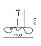 Maytoni Tau Lampa Wisząca LED 30W 1250lm 3000K Złoty MOD166PL-L30G3K Maytoni Tau Lampa Wisząca LED 30W 1250lm 3000K Złoty MOD166PL-L30G3K