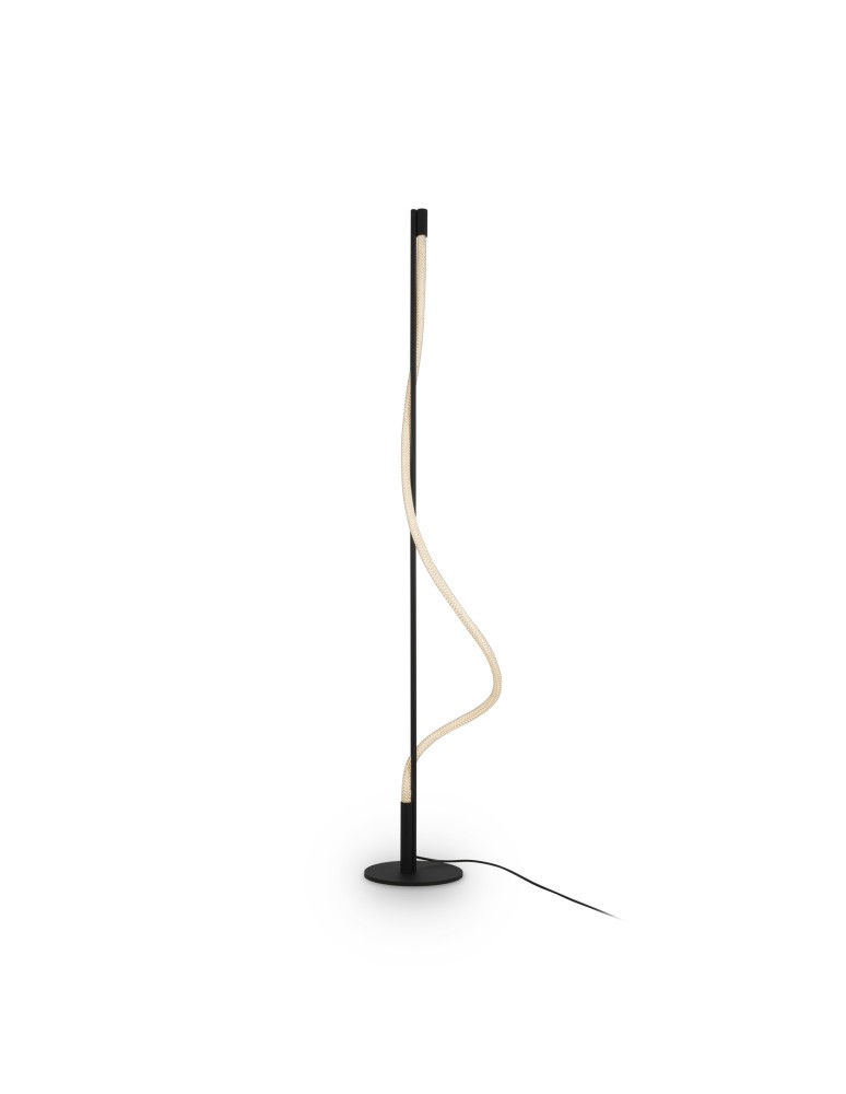 Maytoni Tau Lampa Podłogowa LED 15W 450lm 3000K Czarny MOD166FL-L15B3K