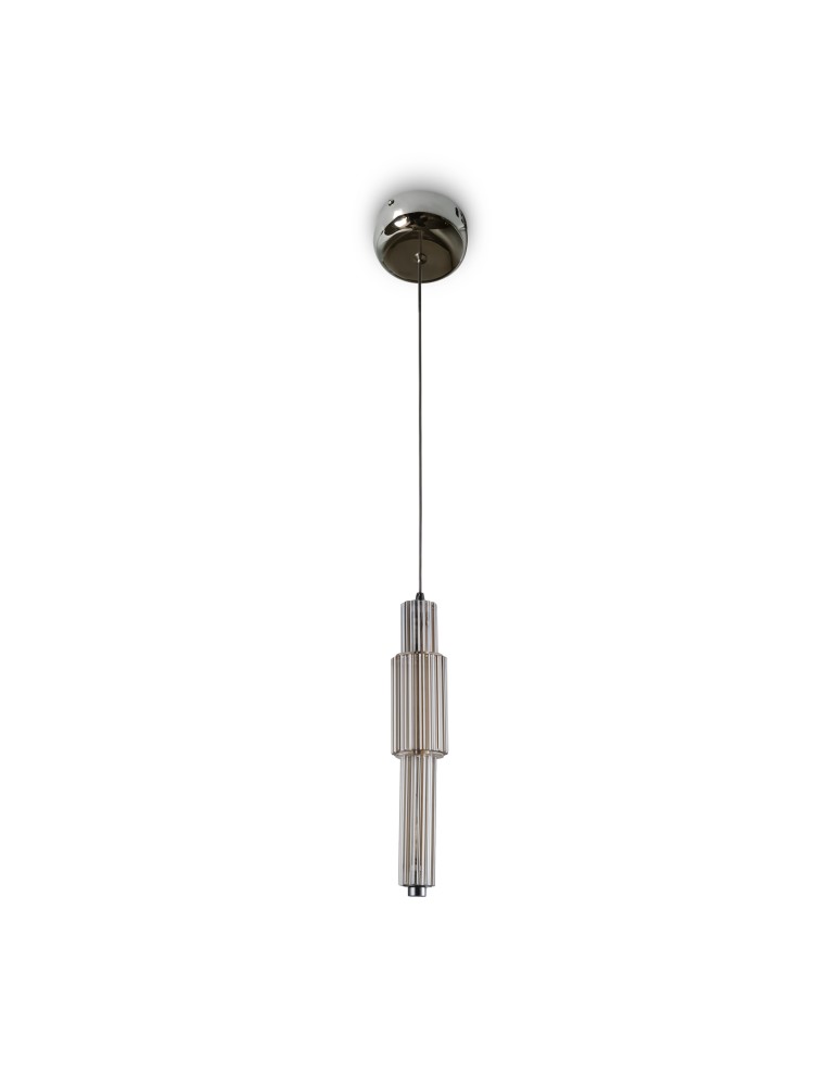 Maytoni Verticale Lampa Wisząca Szklana LED 8W 800lm 3000K Chrom MOD308PL-L9CG3K