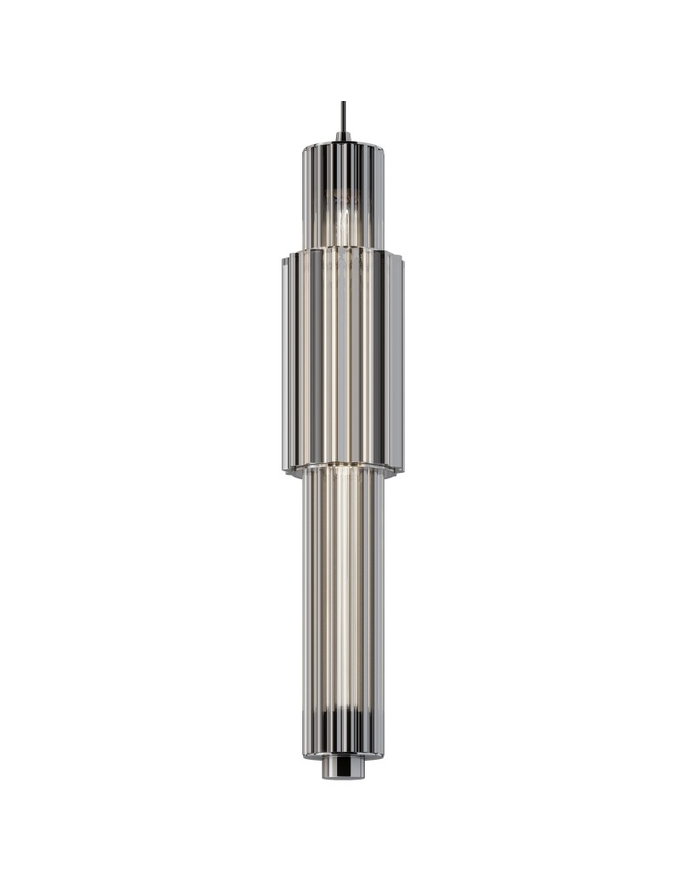Maytoni Verticale Lampa Wisząca Szklana LED 8W 800lm 3000K Chrom MOD308PL-L9CH3K