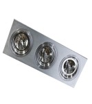 Lampy podtynkowe kierunkowe - Azzardo SIRO 3 ALU 3xES111 Wpuszczana Aluminium AZ0773 - product 1
