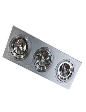 Azzardo SIRO 3 ALU 3xES111 Wpuszczana Aluminium AZ0773