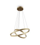 Lampy wiszące - Maytoni Rim Lampa Wisząca Ringi LED 61W 3500lm 3000K Mosiądz MOD058PL-L55BS3K - product 1