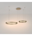 Lampy wiszące - Maytoni Rim Lampa Wisząca Ringi LED 61W 3500lm 3000K Mosiądz MOD058PL-L55BS3K - product 2