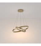Lampy wiszące - Maytoni Rim Lampa Wisząca Ringi LED 61W 3500lm 3000K Mosiądz MOD058PL-L55BS3K - product 3