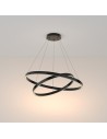 Maytoni Rim Lampa Wisząca Ringi LED 88W 5200lm 3000K Czarny MOD058PL-L74B3K Maytoni Rim Lampa Wisząca Ringi LED 88W 5200lm 3000K Czarny MOD058PL-L74B3K