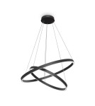 Maytoni Rim Lampa Wisząca Ringi LED 88W 5200lm 3000K Czarny MOD058PL-L74B3K Maytoni Rim Lampa Wisząca Ringi LED 88W 5200lm 3000K Czarny MOD058PL-L74B3K