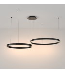 Maytoni Rim Lampa Wisząca Ringi LED 88W 5200lm 3000K Czarny MOD058PL-L74B3K Maytoni Rim Lampa Wisząca Ringi LED 88W 5200lm 3000K Czarny MOD058PL-L74B3K
