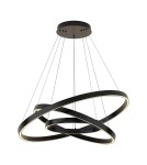 Lampy wiszące - Maytoni Rim Lampa Wisząca Ringi LED 115W 6100lm 3000K Czarny MOD058PL-L100B3K - product 1