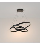 Lampy wiszące - Maytoni Rim Lampa Wisząca Ringi LED 115W 6100lm 3000K Czarny MOD058PL-L100B3K - product 3