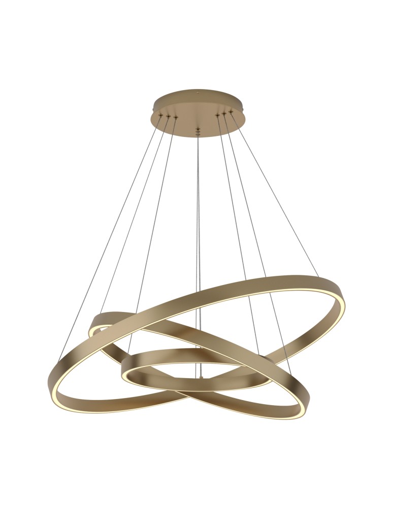 Maytoni Rim Lampa Wisząca Ringi LED 115W 6100lm 3000K Mosiądz MOD058PL-L100BS3K Maytoni Rim Lampa Wisząca Ringi LED 115W 6100lm 3000K Mosiądz MOD058PL-L100BS3K