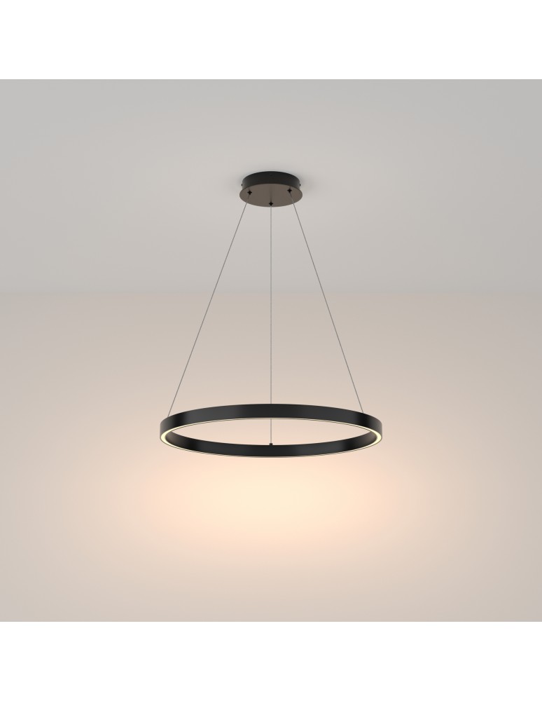 Maytoni Rim Lampa Wisząca Ring LED 37W 2200lm 3000K Czarny MOD058PL-L32B3K Maytoni Rim Lampa Wisząca Ring LED 37W 2200lm 3000K Czarny MOD058PL-L32B3K