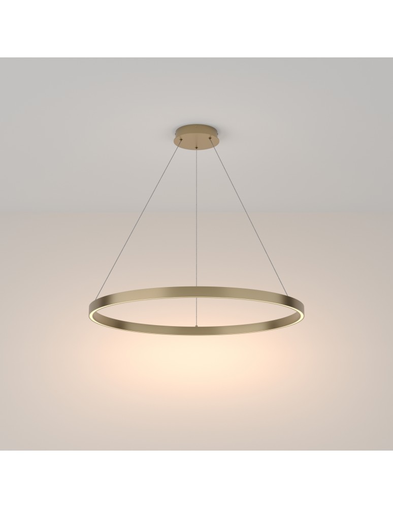 Maytoni Rim Lampa Wisząca Ring LED 51W 3000lm 3000K Mosiądz MOD058PL-L42BS3K