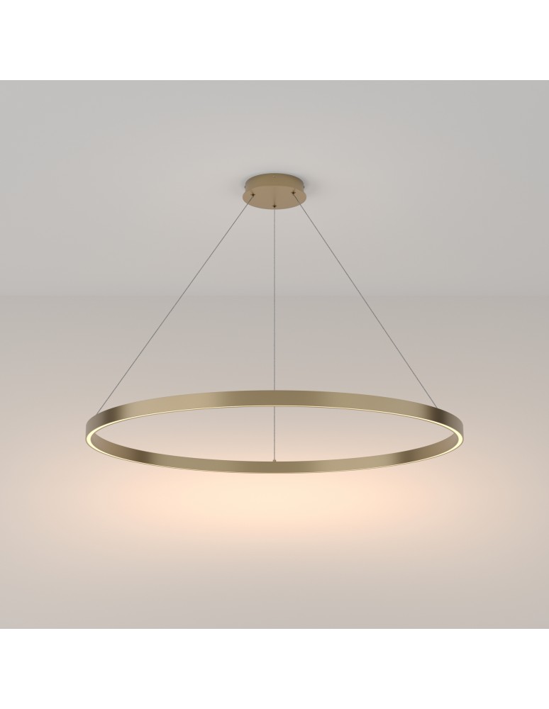 Lampy wiszące - Maytoni Rim Lampa Wisząca Ring LED 61W 3500lm 3000K Mosiądz MOD058PL-L54BS3K - product kolory-swiatla.pl 2