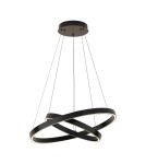 Lampy wiszące - Maytoni Rim Lampa Wisząca Ringi LED 61W 3500lm 3000K Czarny MOD058PL-L55B3K - product 1