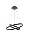 Maytoni Rim Lampa Wisząca Ringi LED 61W 3500lm 3000K Czarny MOD058PL-L55B3K