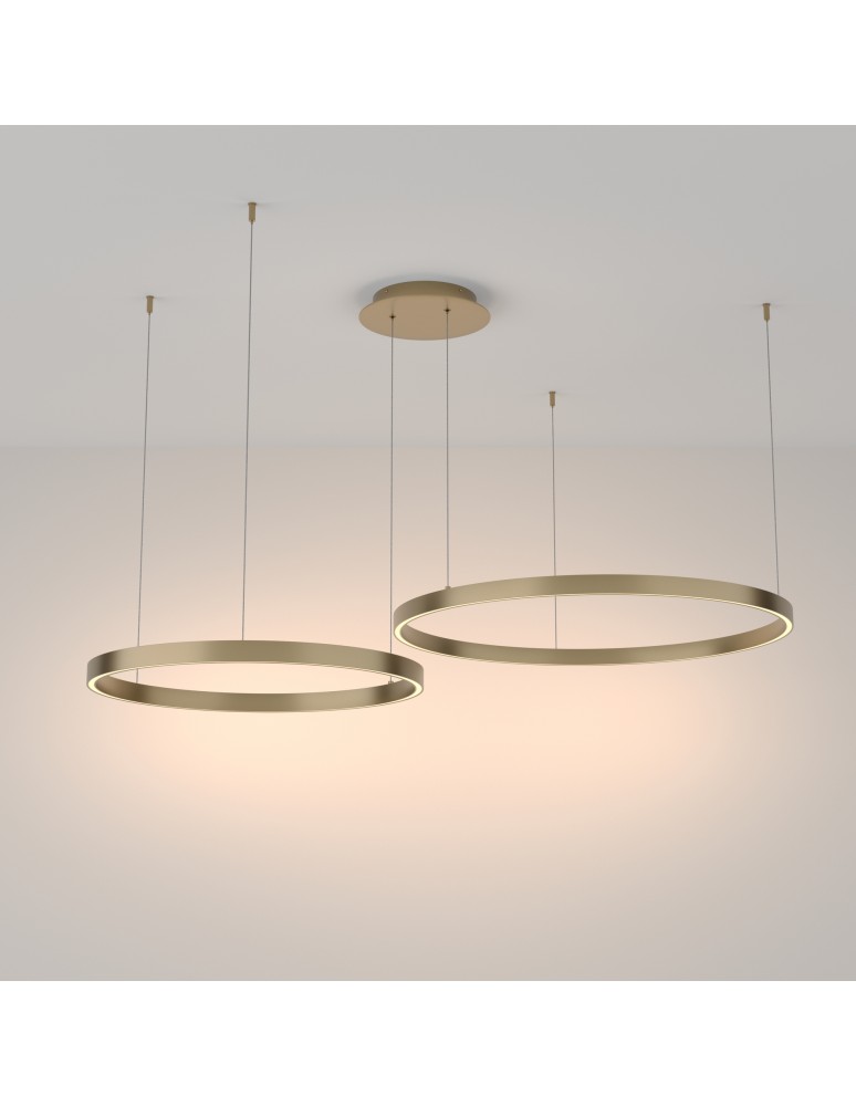 Maytoni Rim Lampa Wisząca Ringi LED 88W 5200lm 3000K Mosiądz MOD058PL-L74BS3K Maytoni Rim Lampa Wisząca Ringi LED 88W 5200lm 3000K Mosiądz MOD058PL-L74BS3K