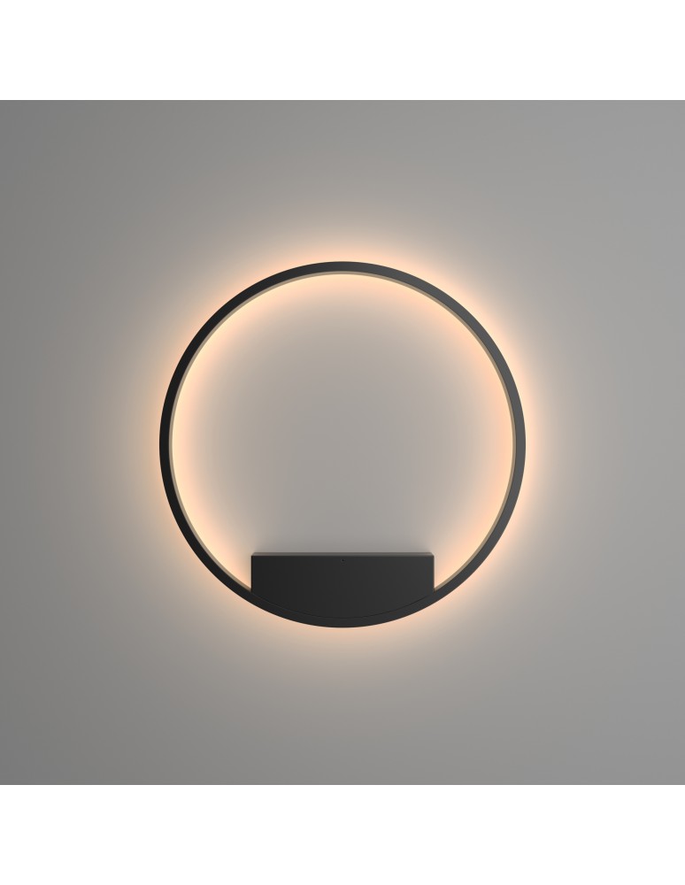Kinkiety ringi - Maytoni Rim Kinkiet/Ścienna LED 37W 1800lm 3000K Czarny MOD058WL-L35B3K - product kolory-swiatla.pl 2