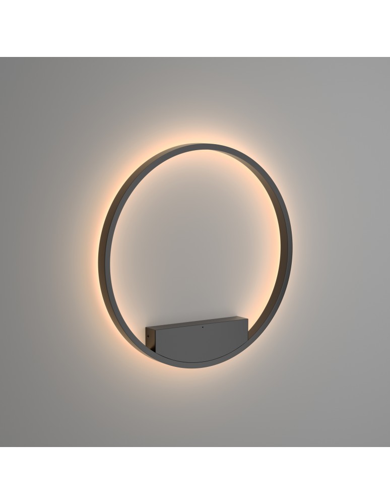 Kinkiety ringi - Maytoni Rim Kinkiet/Ścienna LED 37W 1800lm 3000K Czarny MOD058WL-L35B3K - product kolory-swiatla.pl 3