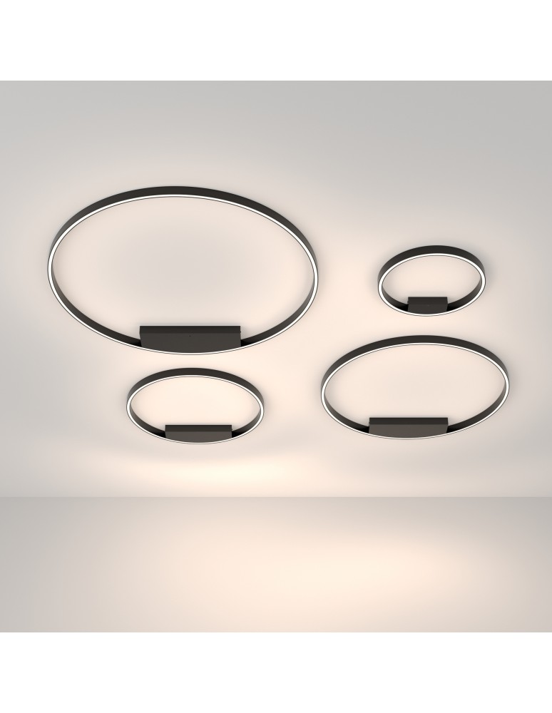 Maytoni Rim Lampa Sufitowa 1xLED 25W 1200lm 4000K Czarny MOD058CL-L25B4K Maytoni Rim Lampa Sufitowa 1xLED 25W 1200lm 4000K Czarny MOD058CL-L25B4K