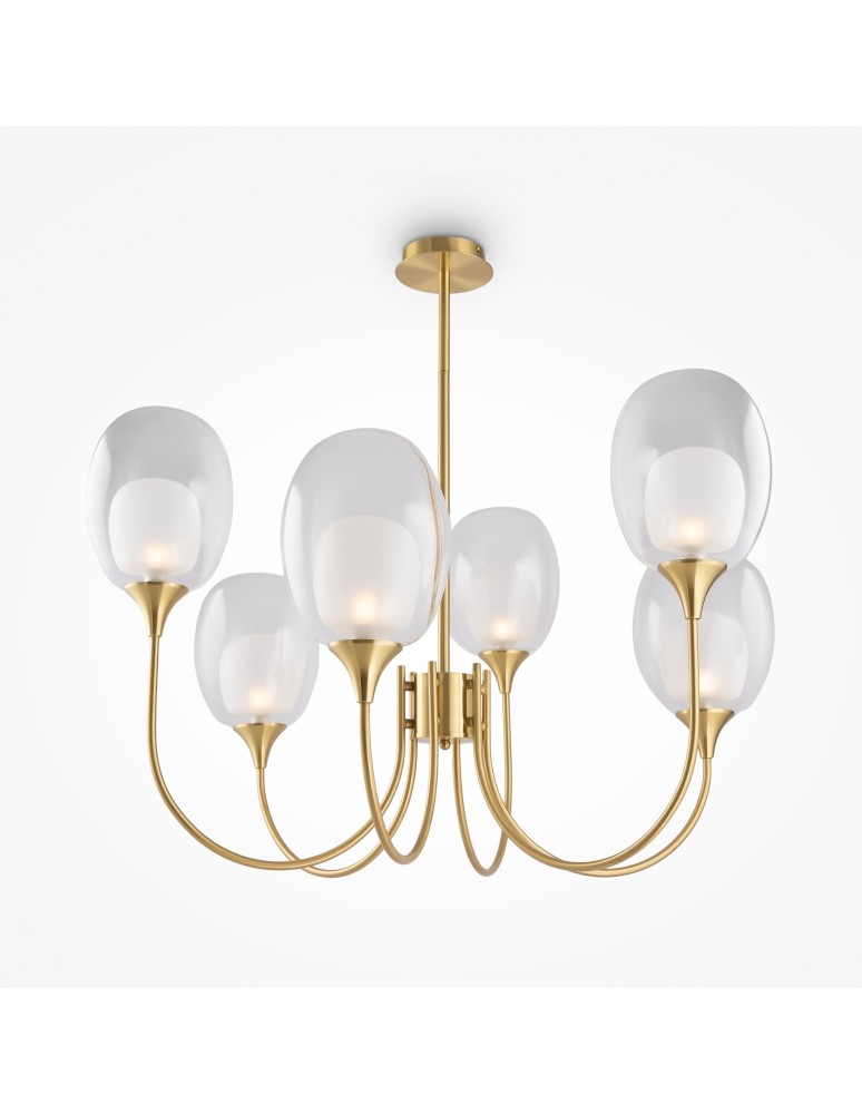 Maytoni Aura Lampa Wisząca 6xE14 60W Mosiądz MOD016PL-06BS Maytoni Aura Lampa Wisząca 6xE14 60W Mosiądz MOD016PL-06BS