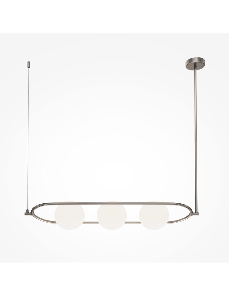 Maytoni Erich Lampa Wisząca 3xE14 40W Nikiel MOD221PL-03N