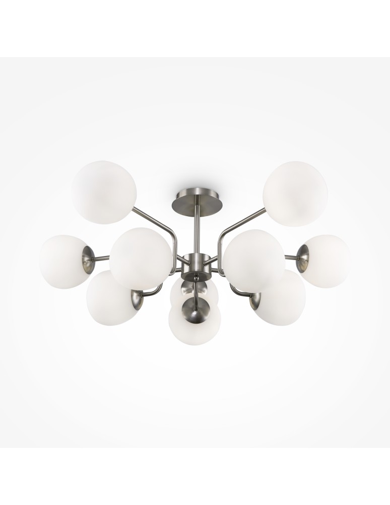 Lampy sufitowe - Maytoni Erich Lampa Sufitowa 10xE14 40W Nikiel MOD221PL-10N - product kolory-swiatla.pl 3