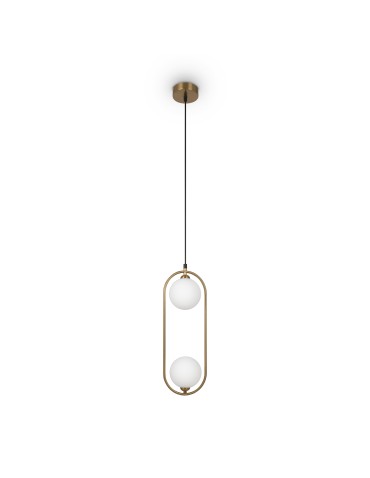Maytoni Ring Lampa Wisząca 2xG9 25W Mosiądz MOD013PL-02BS1