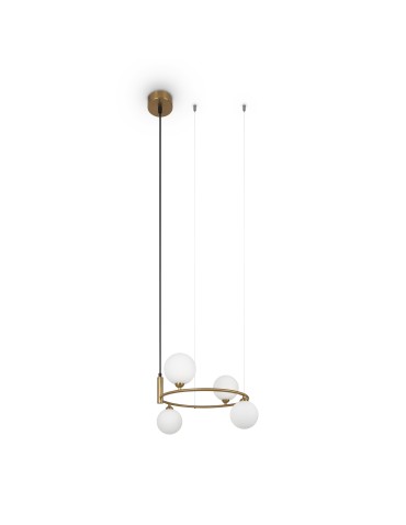 Maytoni Ring Lampa Wisząca 4xG9 25W Mosiądz MOD013PL-04BS1