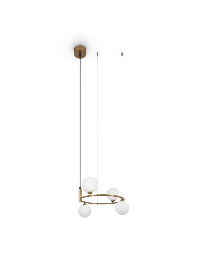 Maytoni Ring Lampa Wisząca 4xG9 25W Mosiądz MOD013PL-04BS1