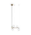Lampy wiszące - Maytoni Ring Lampa Wisząca 4xG9 25W Mosiądz MOD013PL-04BS1 - product 5