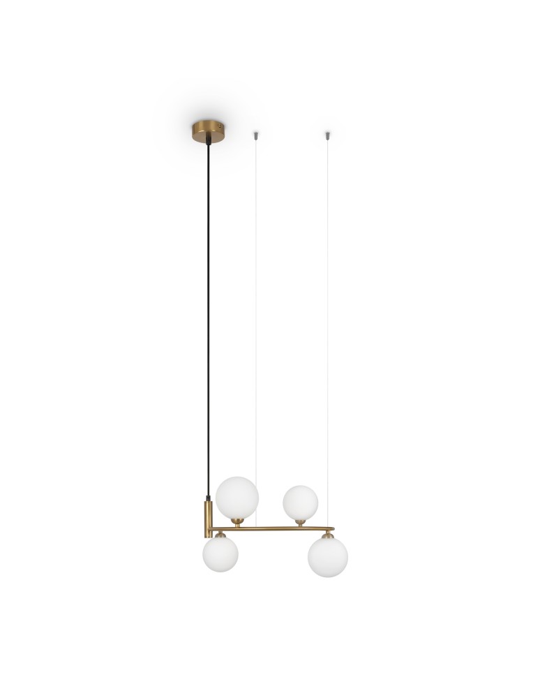 Maytoni Ring Lampa Wisząca 4xG9 25W Mosiądz MOD013PL-04BS1
