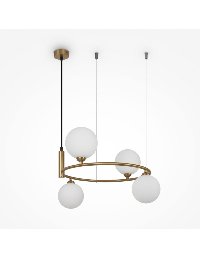 Maytoni Ring Lampa Wisząca 4xG9 25W Mosiądz MOD013PL-04BS1